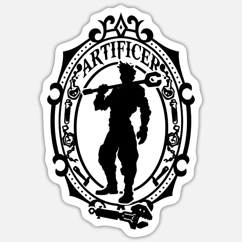 Handwerker - Sticker Größe S (10 x 10 cm) - Mattweiß