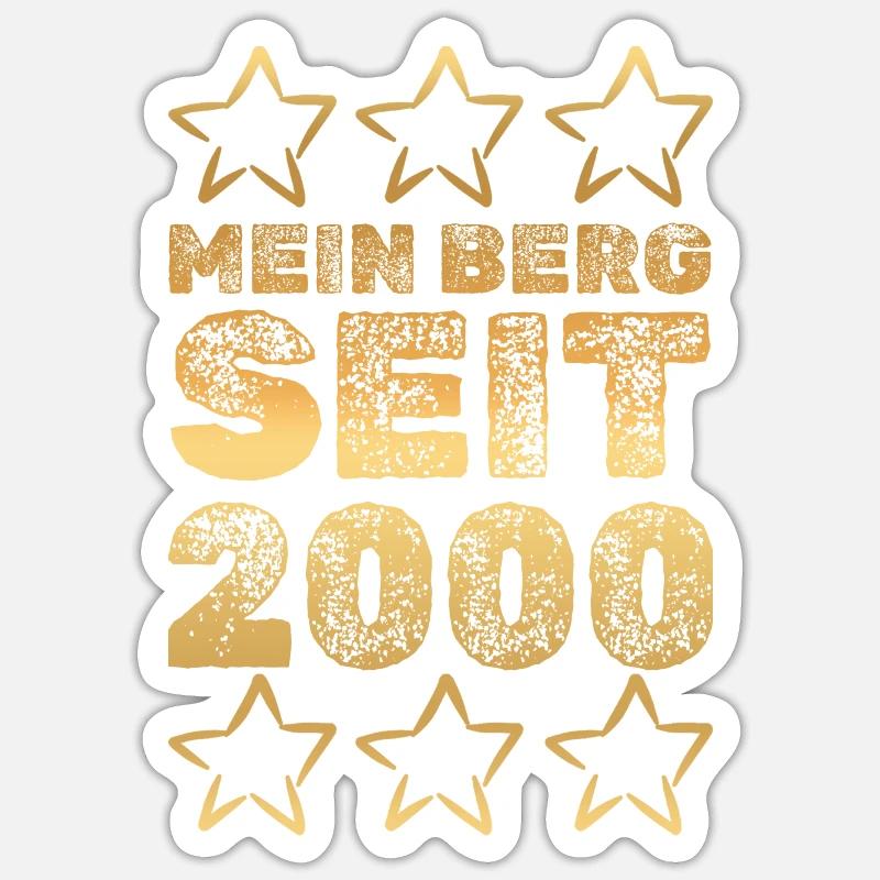 in 2000 - Sticker Größe S (10 x 10 cm) - Mattweiß