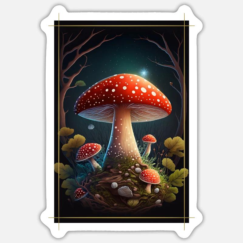 Fly agaric Sticker size S (10 x 10 cm)