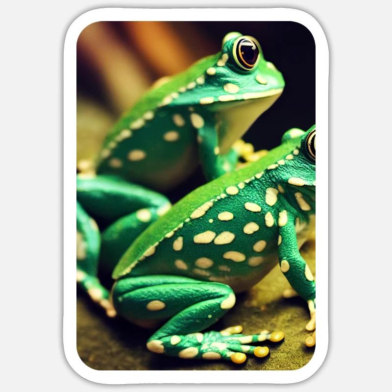 Frosch oder nicht? #043 Artenschutz und Nachhaltig Sticker Größe S (10 x 10 cm)