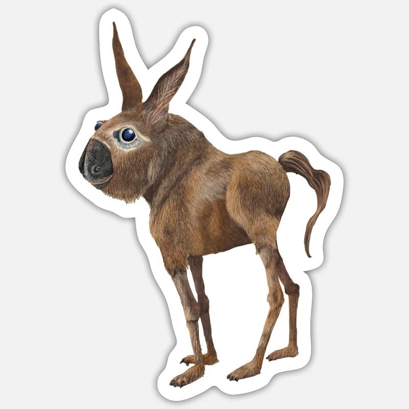 Pfesel - Sticker Größe S (10 x 10 cm) - Mattweiß