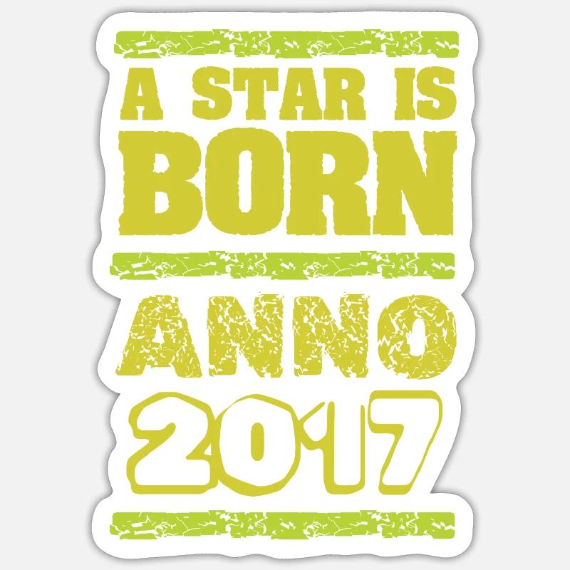 is 2017 - Sticker Größe S (10 x 10 cm) - Mattweiß