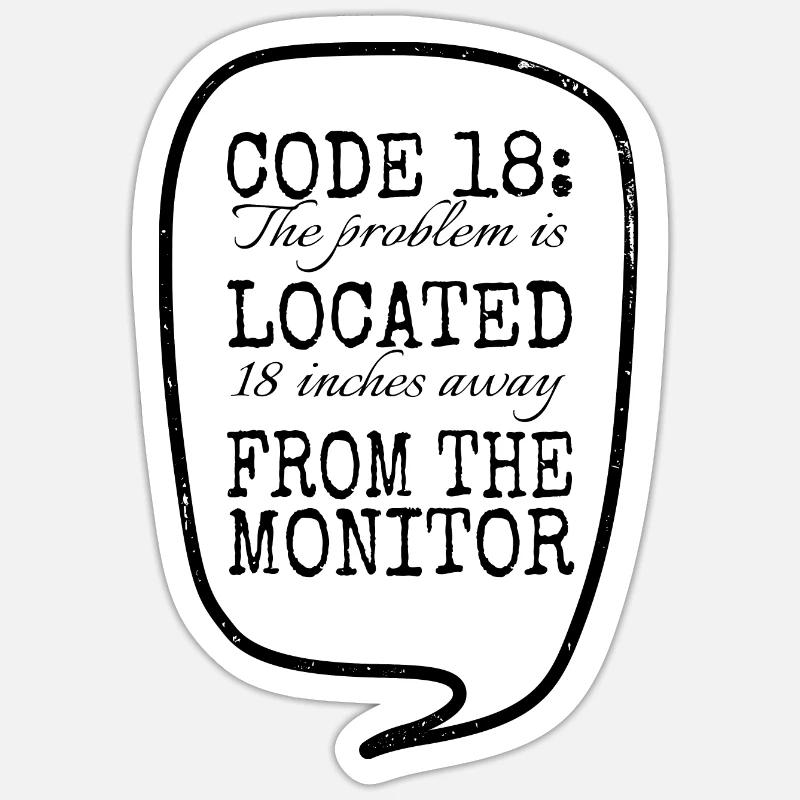 computer science cool coding fingers hacking jokes Sticker Größe S (10 x 10 cm)