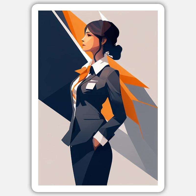 Flight Attendant 3 Sticker size S (10 x 10 cm)