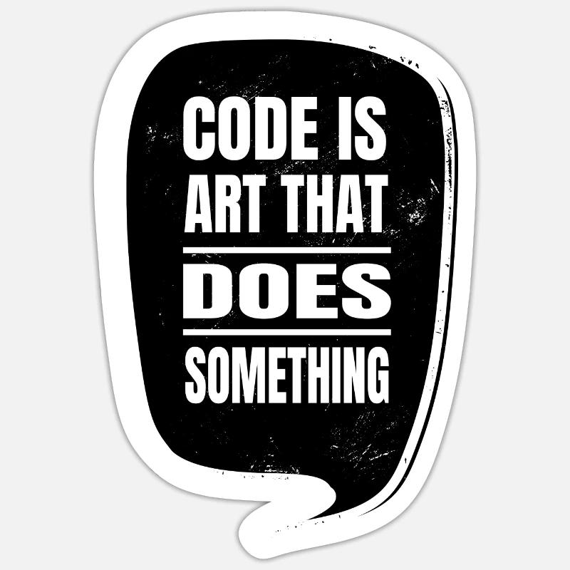 informatics c sharp programming fun jokes gift Sticker size S (10 x 10 cm)