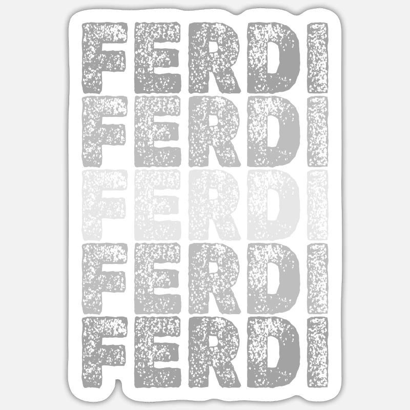 First name Ferdi Sticker size S (10 x 10 cm)