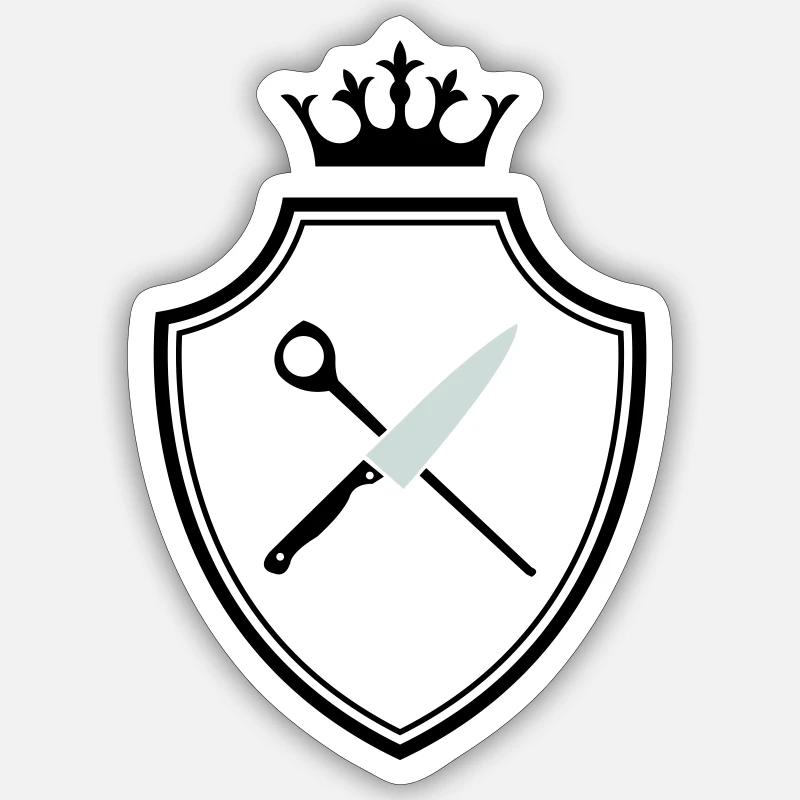 Symbole de Koch - Sticker taille S (10 x 10 cm) - blanc mat