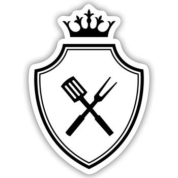 Koch Symbol - Sticker size S (10 x 10 cm) - white matte - Front