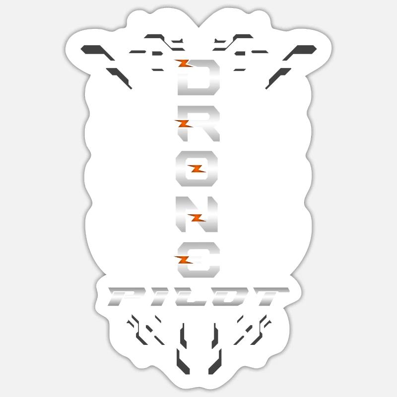 Drone Drones Drone Flight Drone Pilot Sticker taille S (10 x 10 cm)