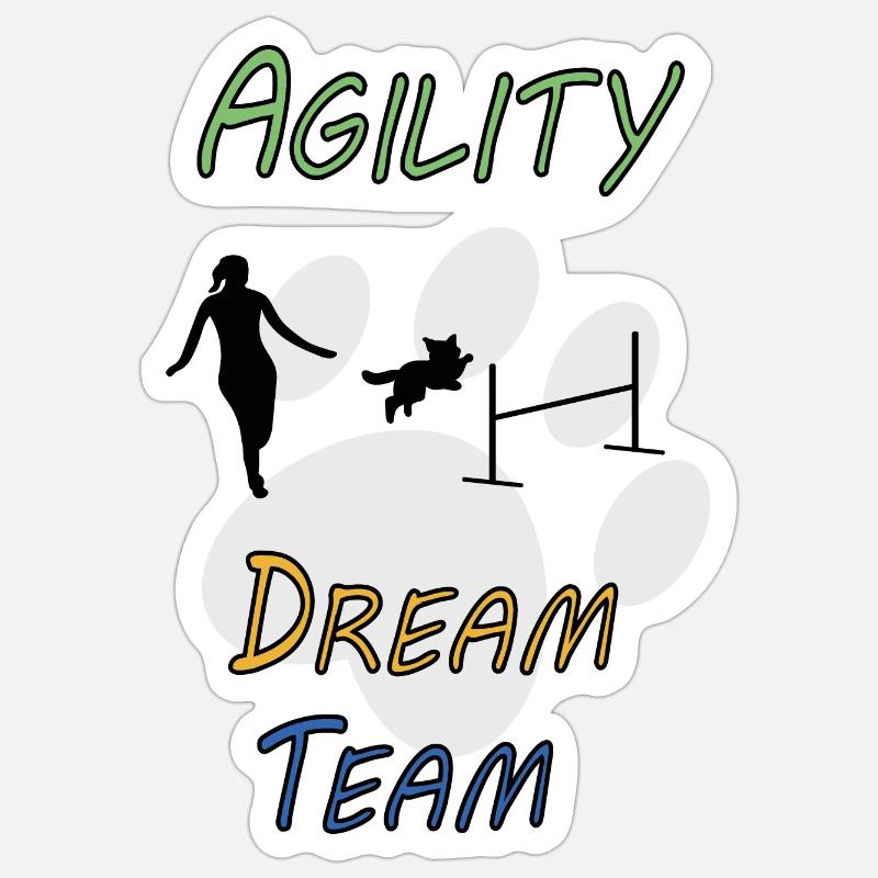 Agility Dream Team - Sticker size S (10 x 10 cm) - white matte