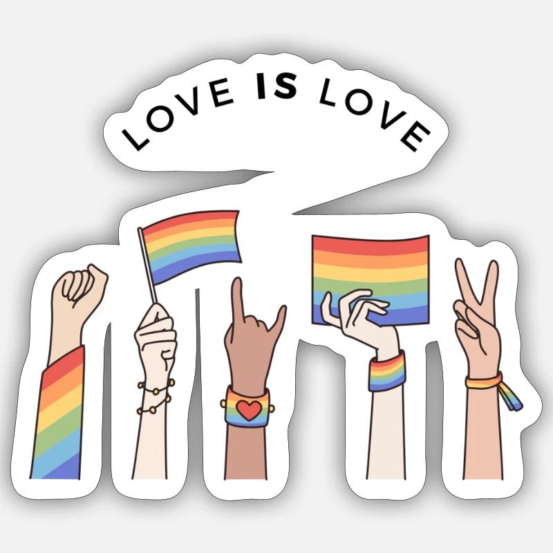 Pride Hive Sticker size S (10 x 10 cm)