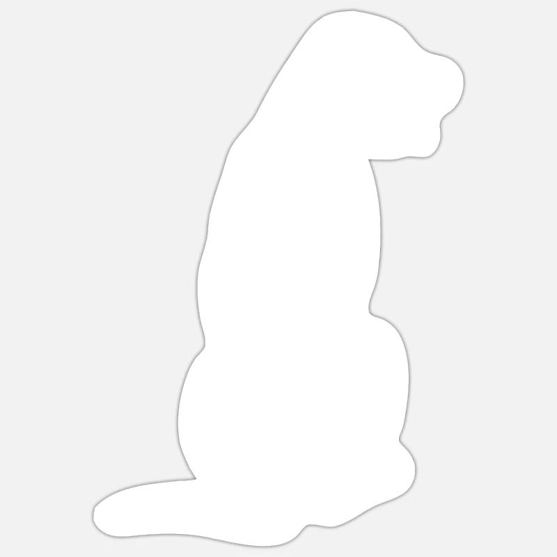 Rhodesian Ridgeback - Sticker Größe S (10 x 10 cm) - Mattweiß