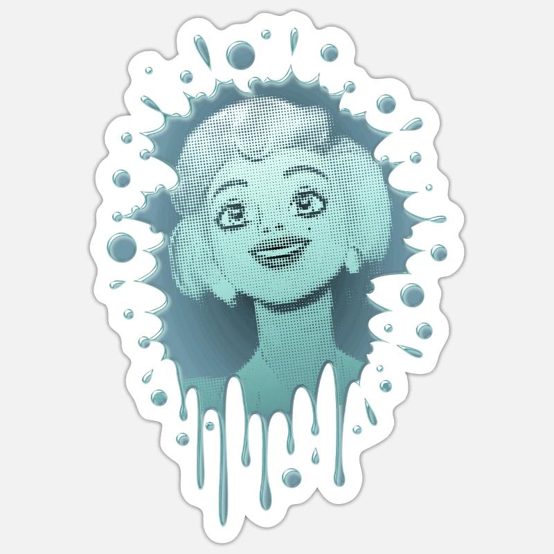 Marilyn 7 - Sticker size S (10 x 10 cm) - white matte