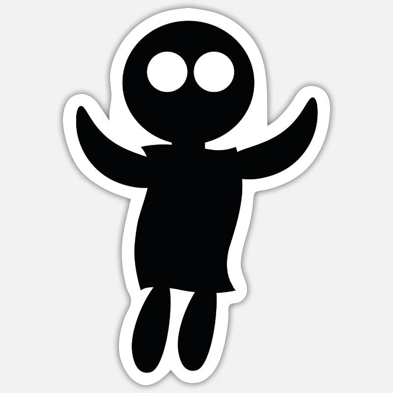 Zombie - Sticker size S (10 x 10 cm) - white matte