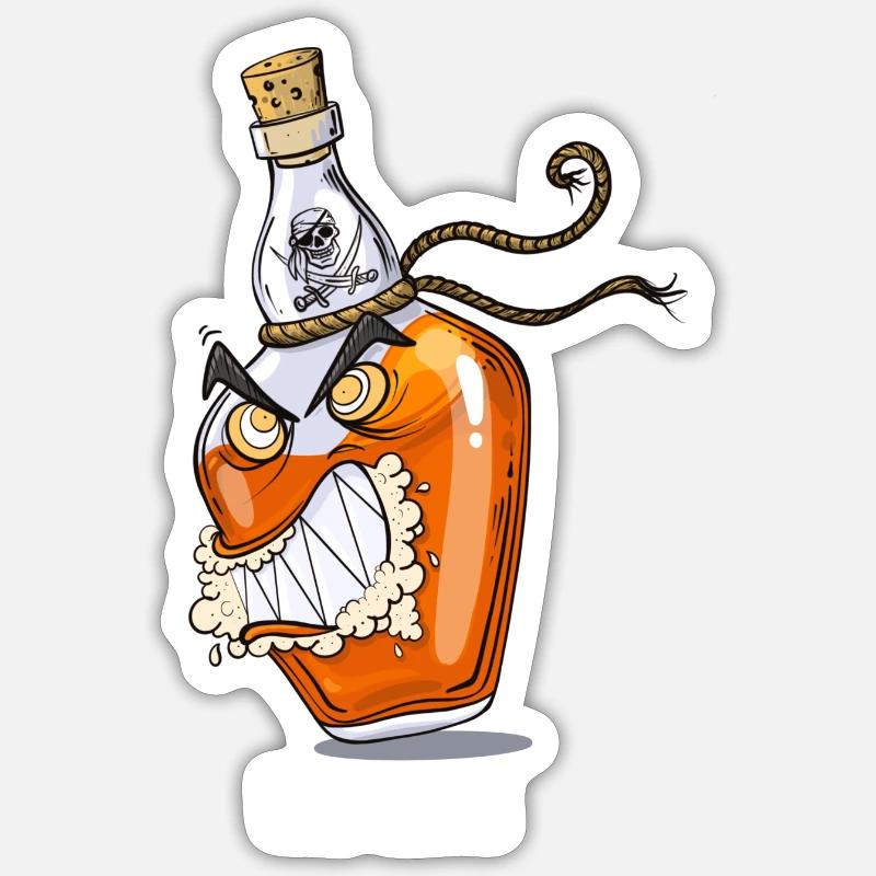 Rabid rum Sticker size S (10 x 10 cm)