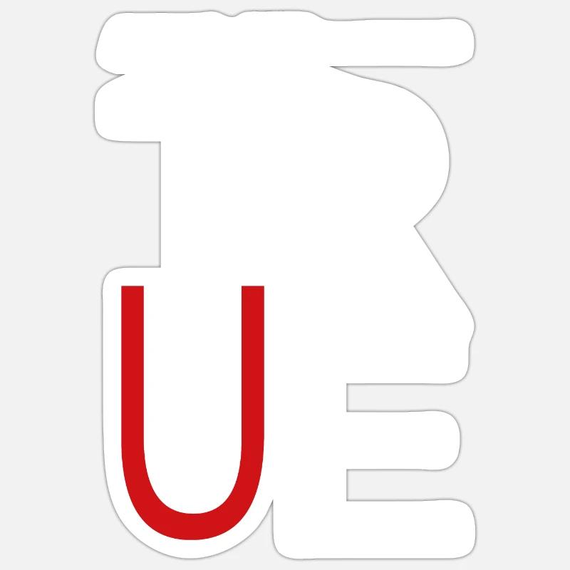 Bleib immer treu - Sticker Größe S (10 x 10 cm) - Mattweiß