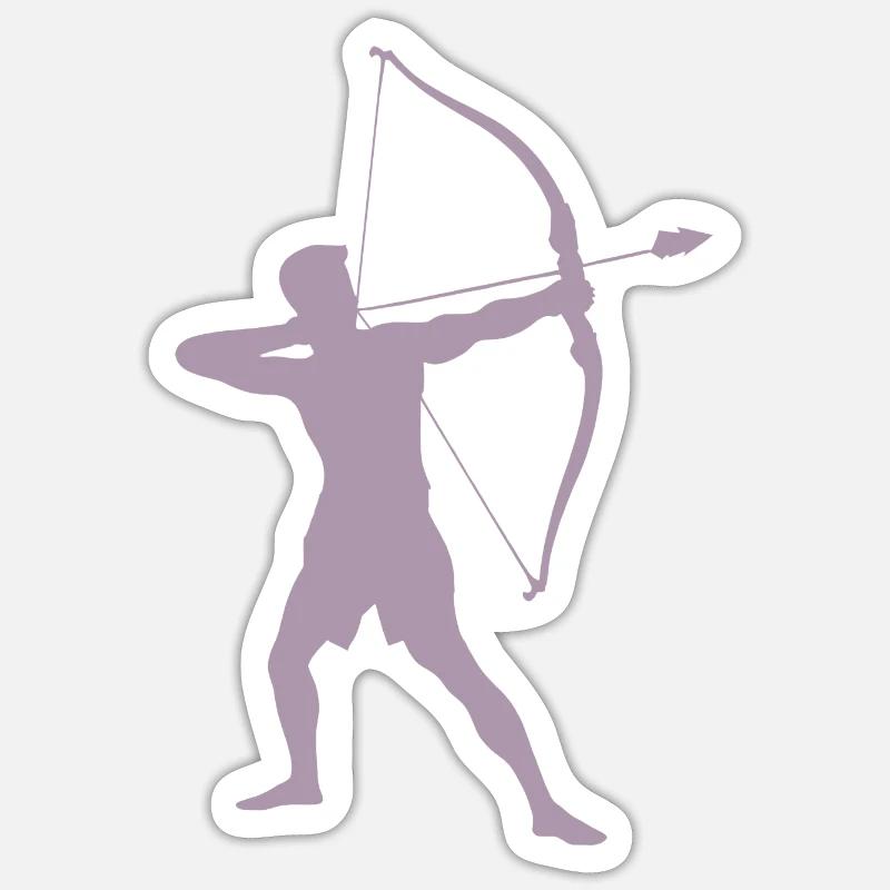 Silhouette d’archer, précise Sticker taille S (10 x 10 cm)