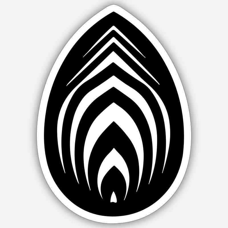 Easter eggs - Sticker size S (10 x 10 cm) - white matte