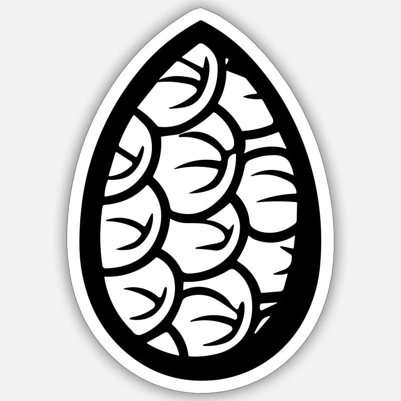 Ostereier - Sticker Größe S (10 x 10 cm) - Mattweiß
