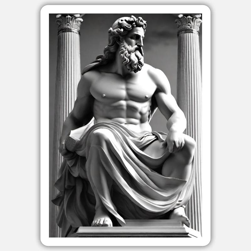Zeus II Sticker Größe S (10 x 10 cm)