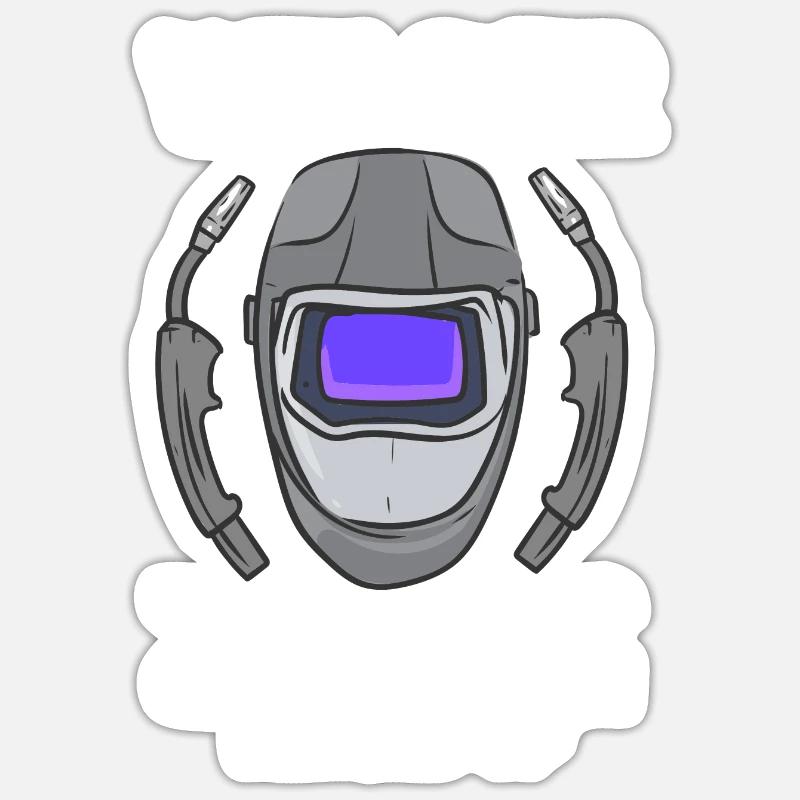 Welder Using A Diploma Sticker Größe S (10 x 10 cm)