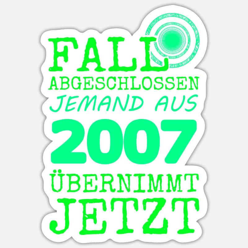2007 Sticker Größe S (10 x 10 cm)