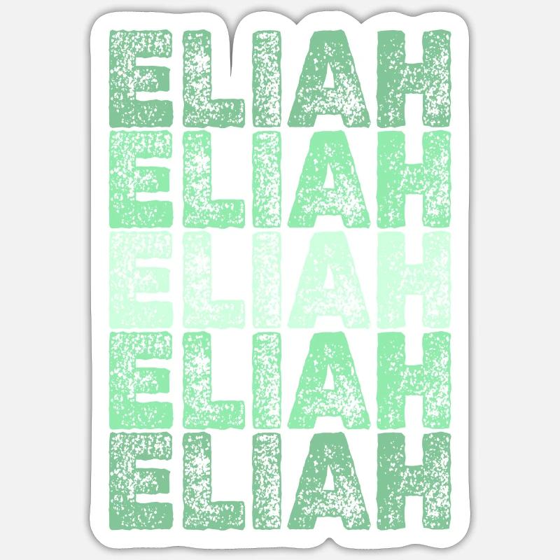 First name Eliah Sticker size S (10 x 10 cm)