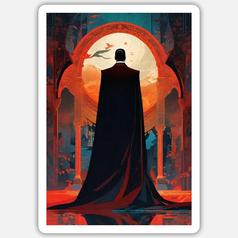 Dracula - Sticker size S (10 x 10 cm) - white matte