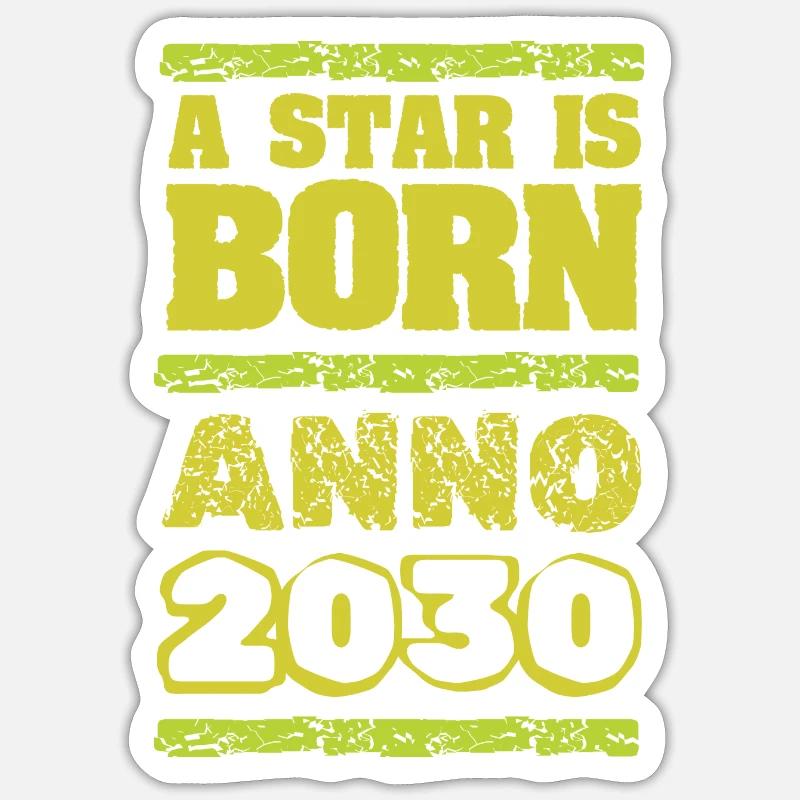 IS 2030 - Sticker taille S (10 x 10 cm) - blanc mat