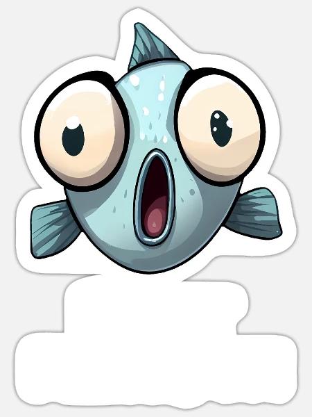igitt mensch - Sticker Größe S (10 x 10 cm) - Mattweiß