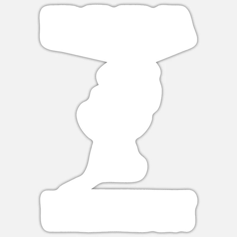 Papa - Sticker Größe S (10 x 10 cm) - Mattweiß