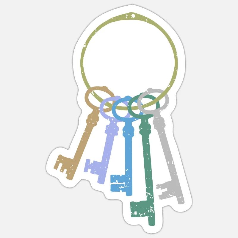 Jeu de clés Sticker taille S (10 x 10 cm)