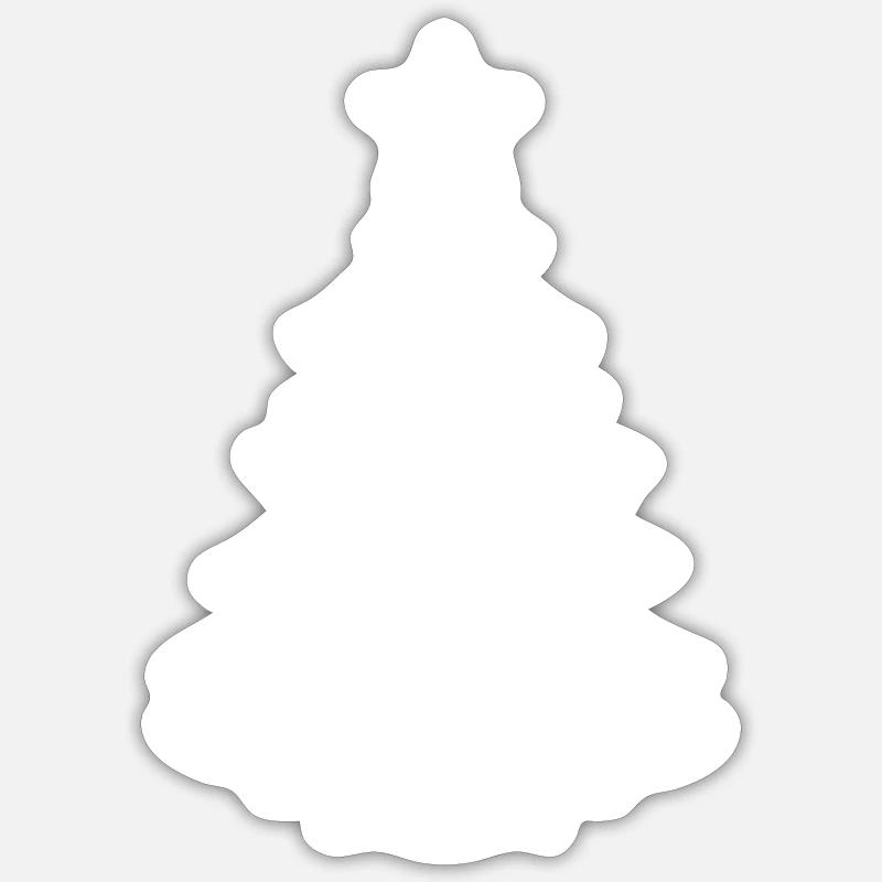 Christmas Tree Christmas Tree - Sticker size S (10 x 10 cm) - white matte