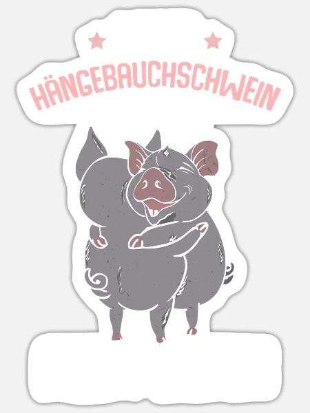 Beste Hängebauchschwein Mama Aller Zeiten - Sticker Größe S (10 x 10 cm) - Mattweiß