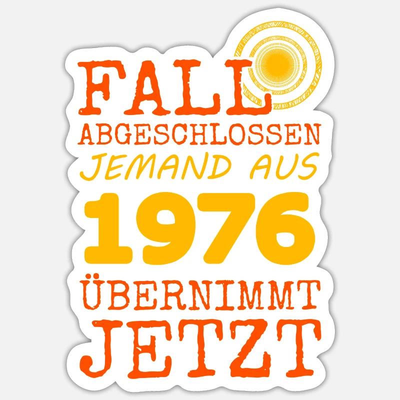 Fall 1976 - Sticker Größe S (10 x 10 cm) - Mattweiß