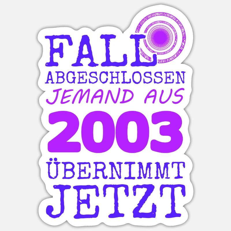 Fall 2003 Sticker Größe S (10 x 10 cm)