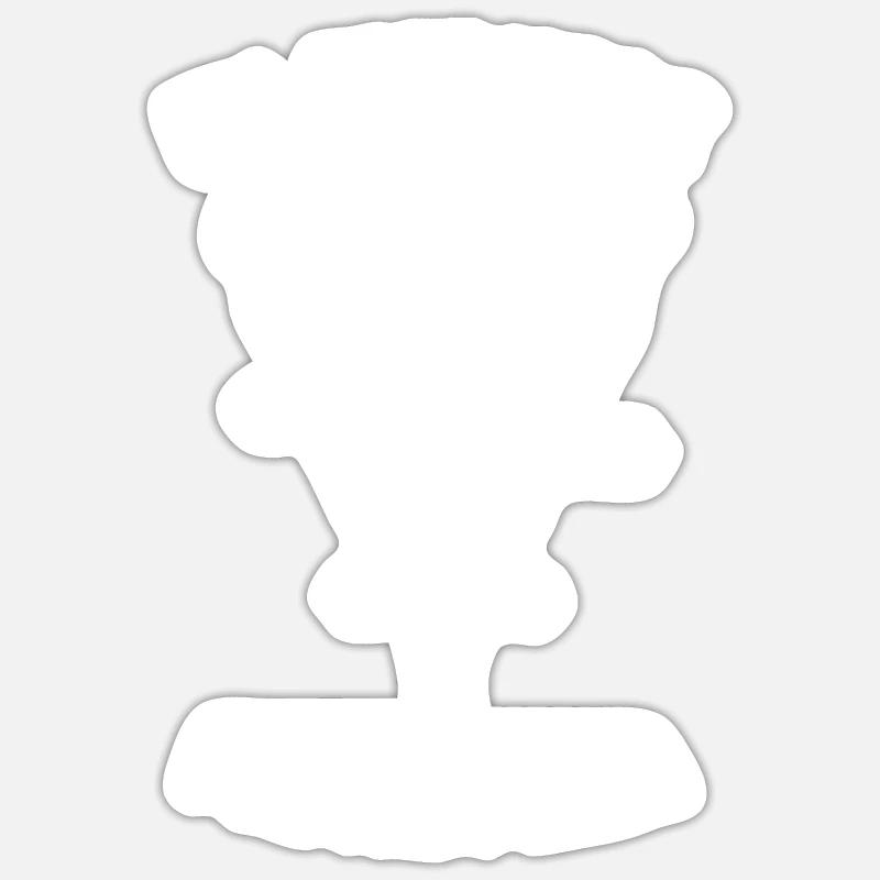 Je suis juste là pour la pizza Sticker taille S (10 x 10 cm)
