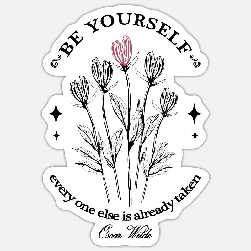 Conception du devis d’OSCAR WILDE Sticker taille S (10 x 10 cm)