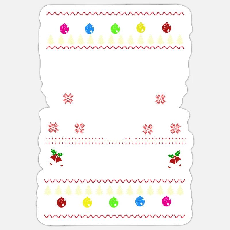 Conception de Noël - Joyeux CATMAS Sticker taille S (10 x 10 cm)