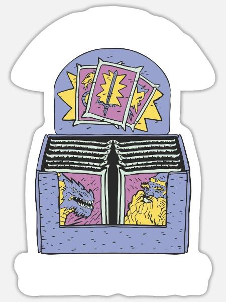 Sammelkarten - Sticker Größe S (10 x 10 cm) - Mattweiß
