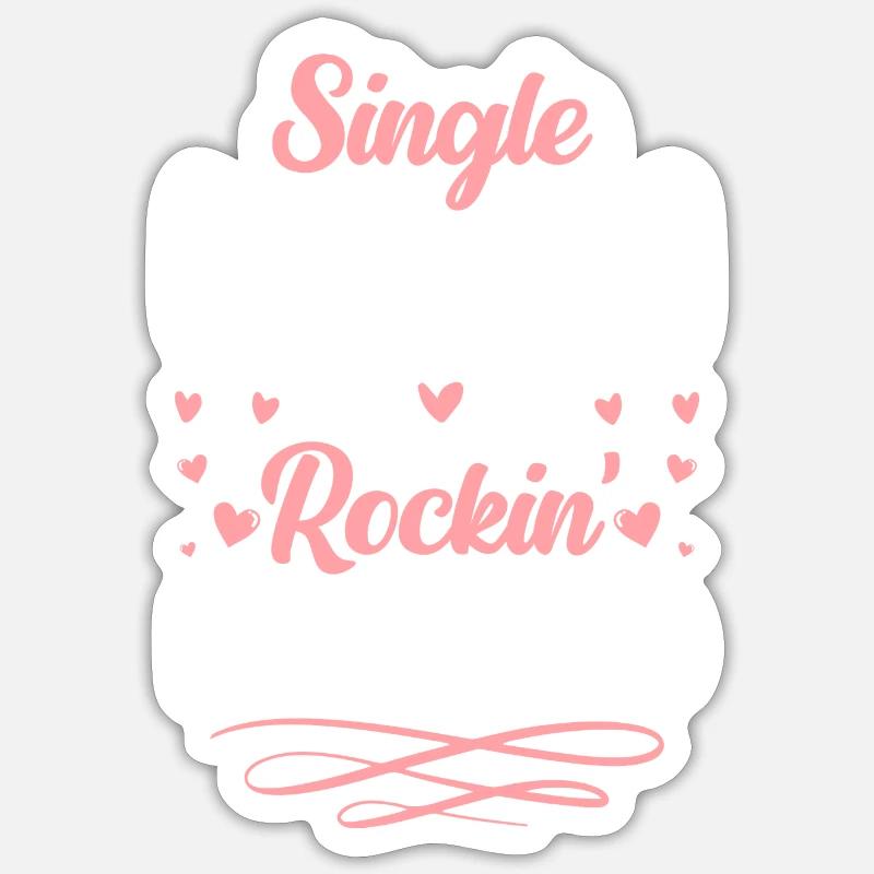 L’amour de l’équipe monoparentale - Sticker taille S (10 x 10 cm) - blanc mat