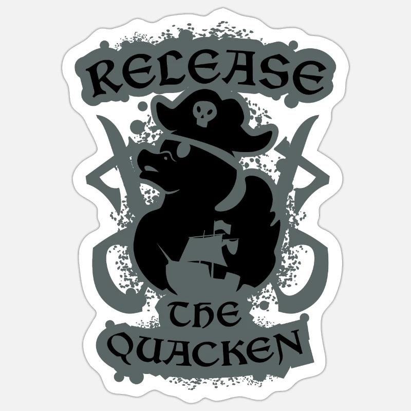 Lass den Quacksalber frei - Sticker Größe S (10 x 10 cm) - Mattweiß