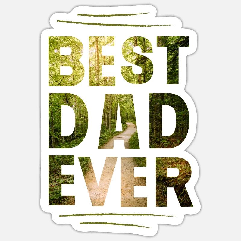 Bester Papa Sticker Größe S (10 x 10 cm)