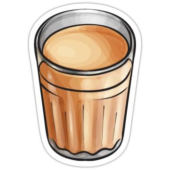 Chai Tea Masala Chai - Sticker size S (10 x 10 cm) - white matte - Front