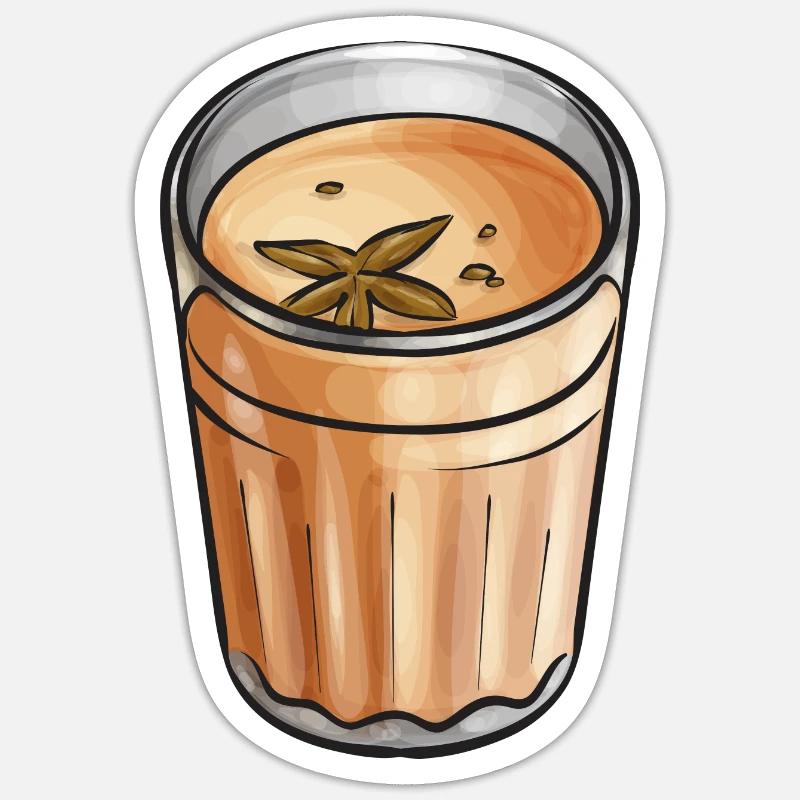 Chai Tee Masala Chai Sticker Größe S (10 x 10 cm)