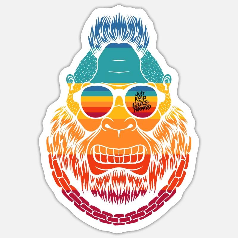 Avancer Sticker taille S (10 x 10 cm)