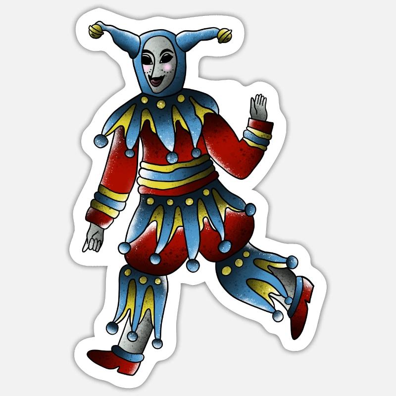 Fool - Sticker size S (10 x 10 cm) - white matte