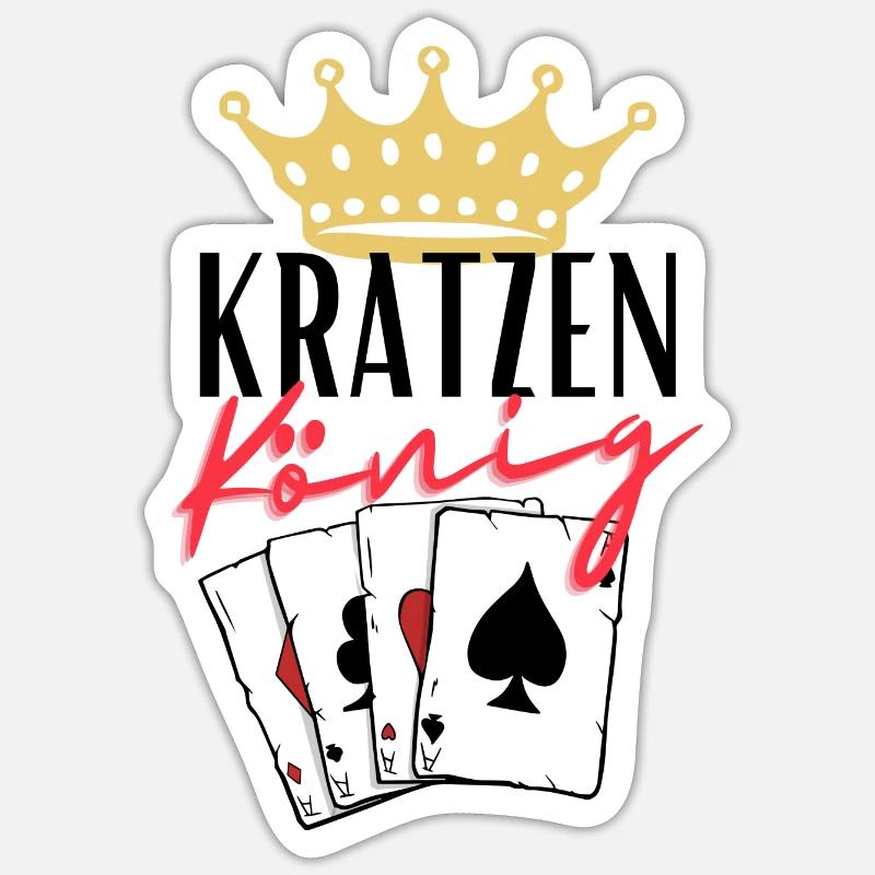 Roi du scratch Sticker taille S (10 x 10 cm)