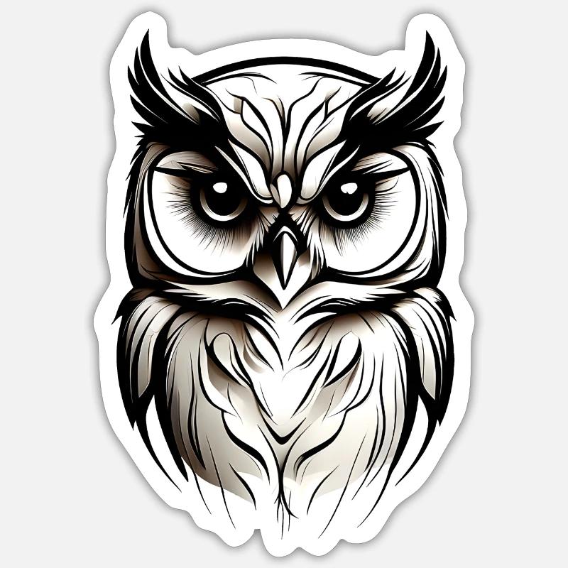 Wise Owl Sticker size S (10 x 10 cm)