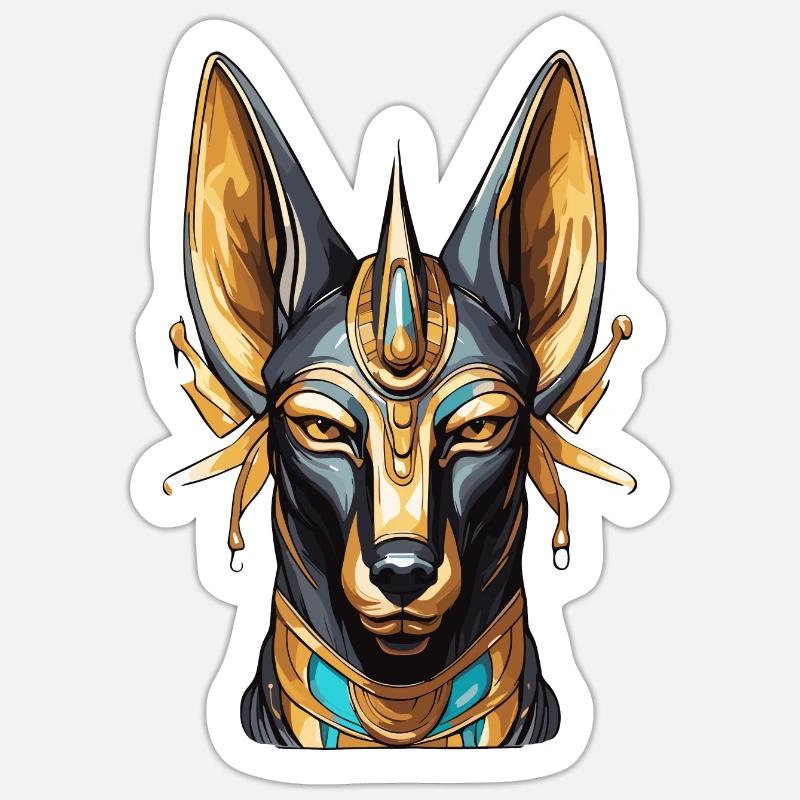 Egypt / Pharaoh / Mummies / Hieroglyphics / Sphinx - Sticker size S (10 x 10 cm) - white matte